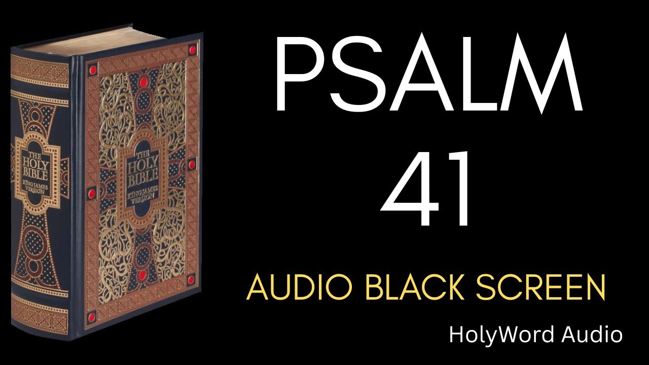 Psalm 41 (KJV) | Peaceful Audio Bible | Black Screen for Sleep, Prayer, Meditation | HolyWord Audio