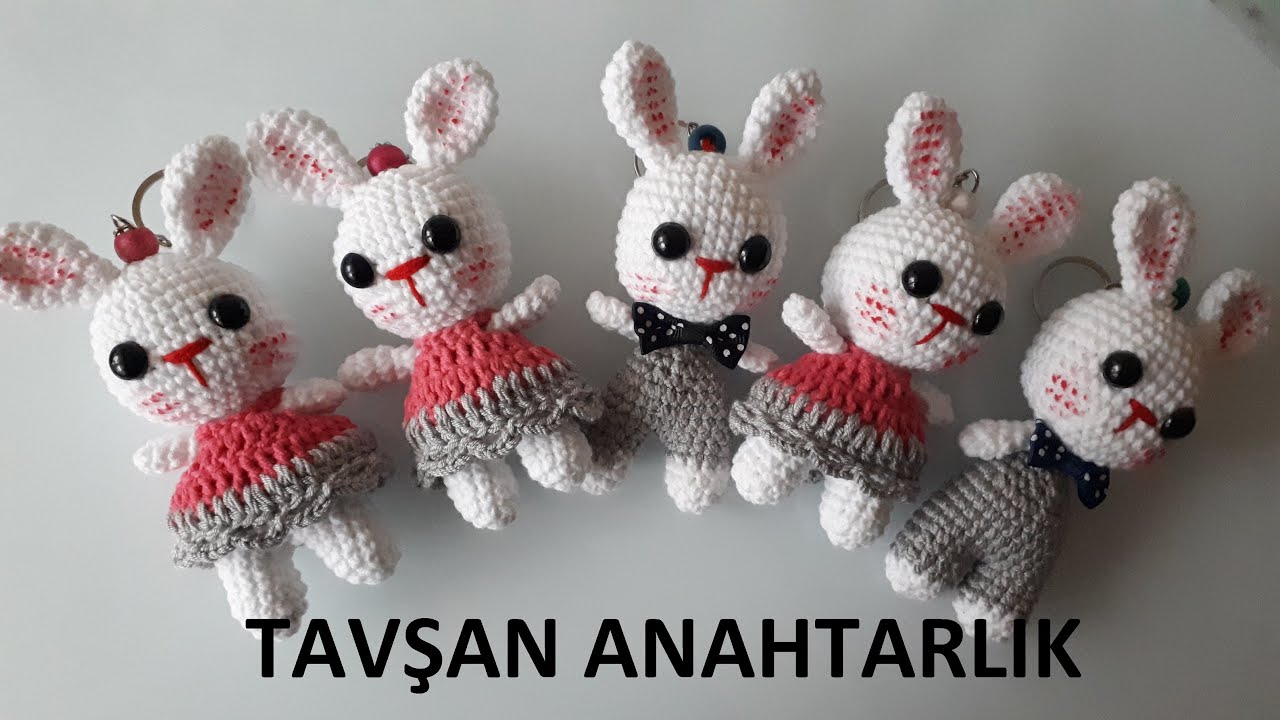 AMİGURUMİ TAVŞAN ANAHTARLIK YAPIMI