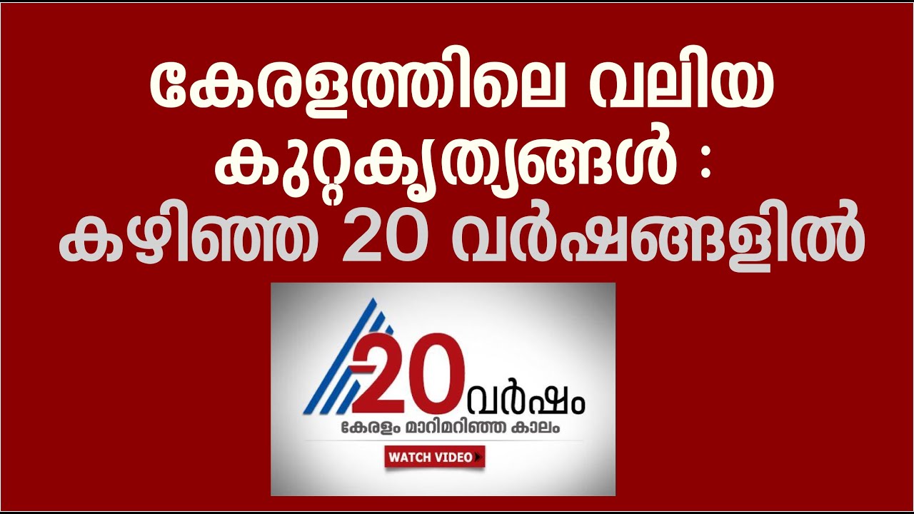 Crimes in the past 20 years of Kerala | 20 years of Asianet News | Part10
