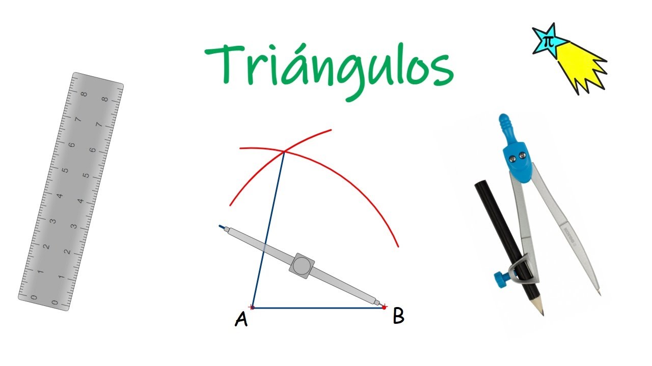 Construcción de triángulos con regla y compás.