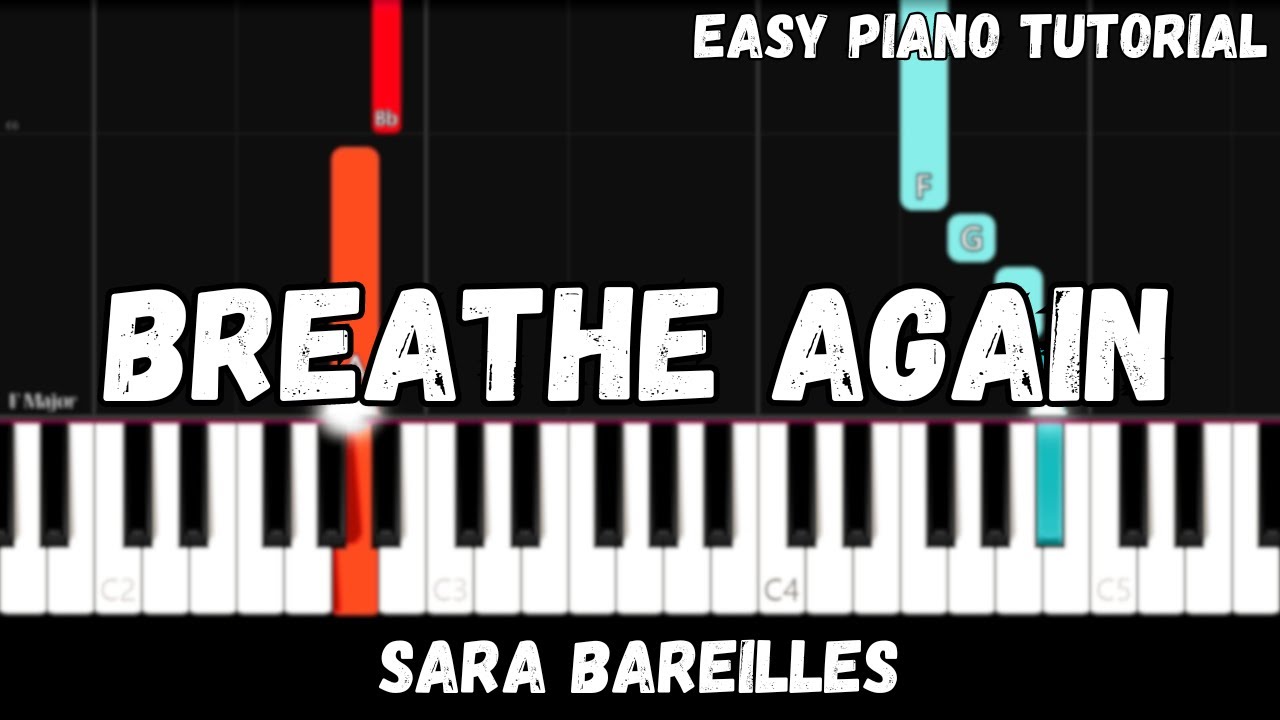 Sara Bareilles - Breathe Again (Easy Piano Tutorial)