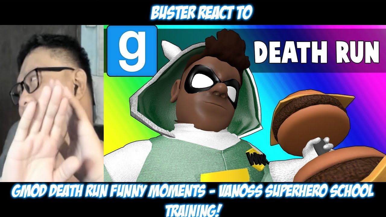 Бастер реагирует на смешные моменты из режима Death Run в Gmod &mdash; Тренировка в школе супергероев V...