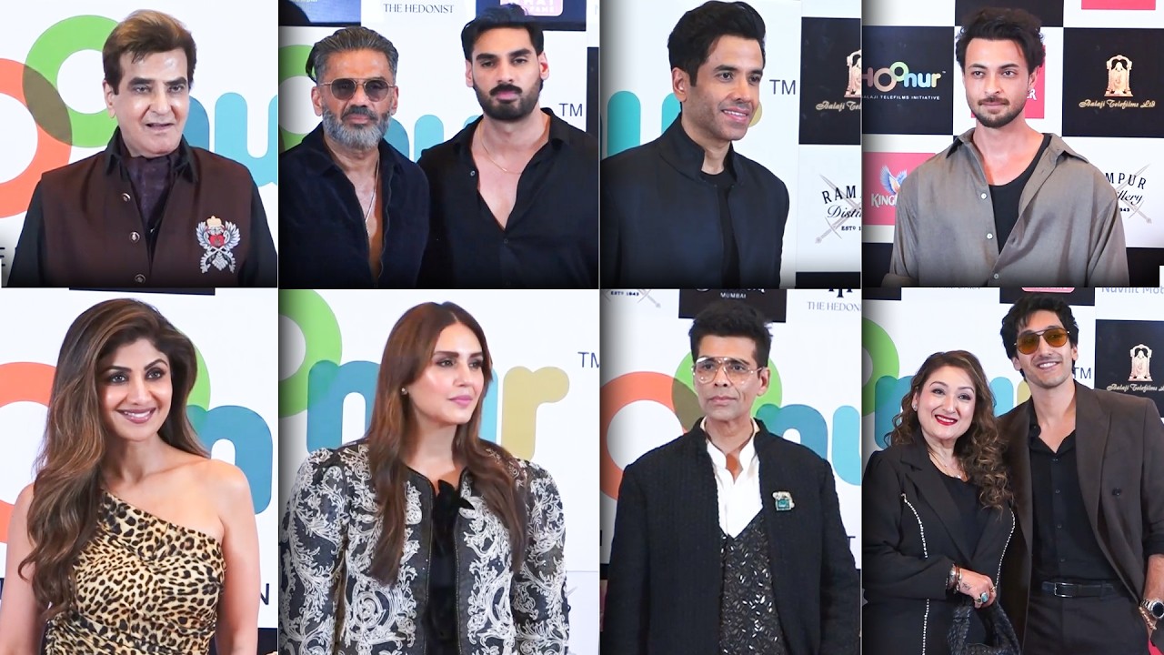 Hoonur LAUNCH Bash: Jeetendra, Shilpa Shetty, Suniel Shetty, Sunita Ahuja, Huma, Aayush, Ahan & More