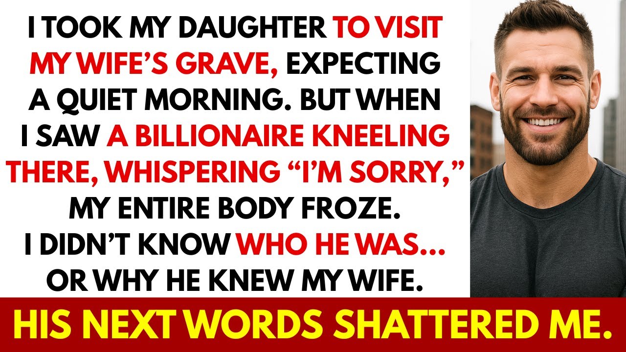 I Took My Daughter to Visit My Wife’s Grave — But a Billionaire Kneeling There Changed Everything