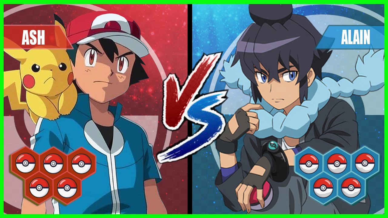 Pokemon Battle Pedia: Kalos Ash Vs Alain