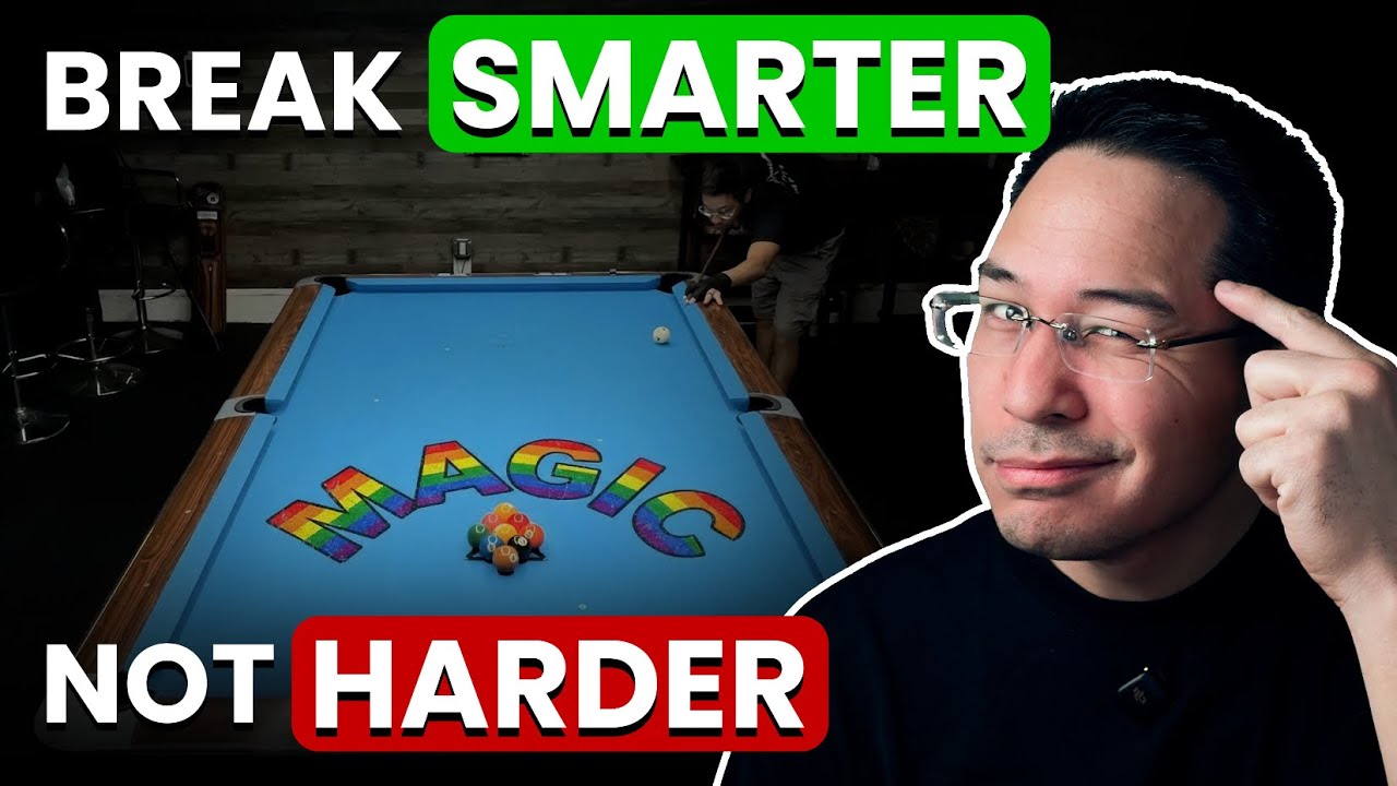 A SMARTER 9 BALL BREAK - How Breaking With Spin Makes It Easier To Control The Table