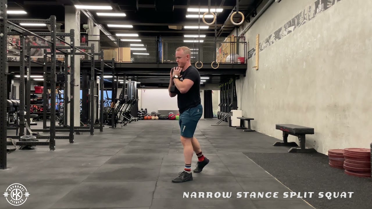 Narrow Stance Split Squat