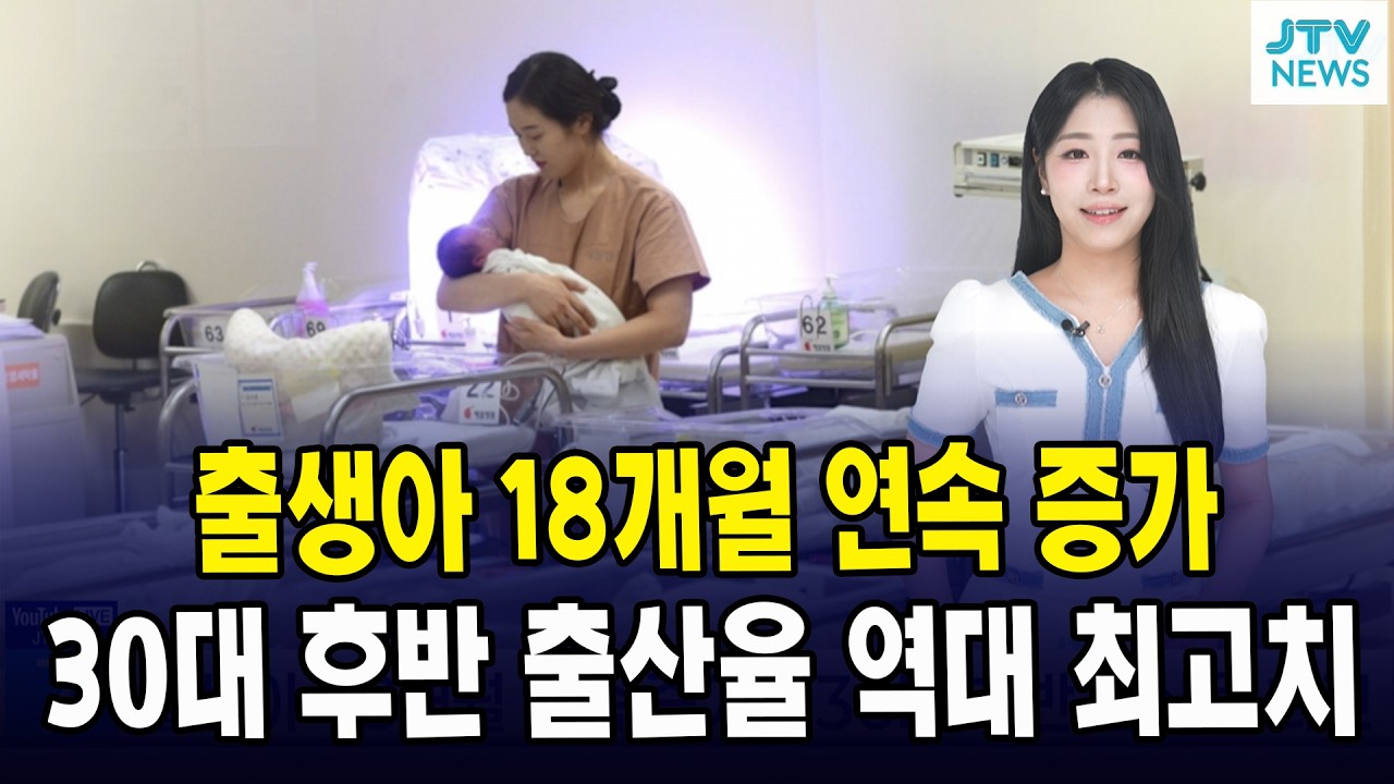 출생아 18개월 연속 증가.. 30대 후반 출산율 역대 최고치 기록
