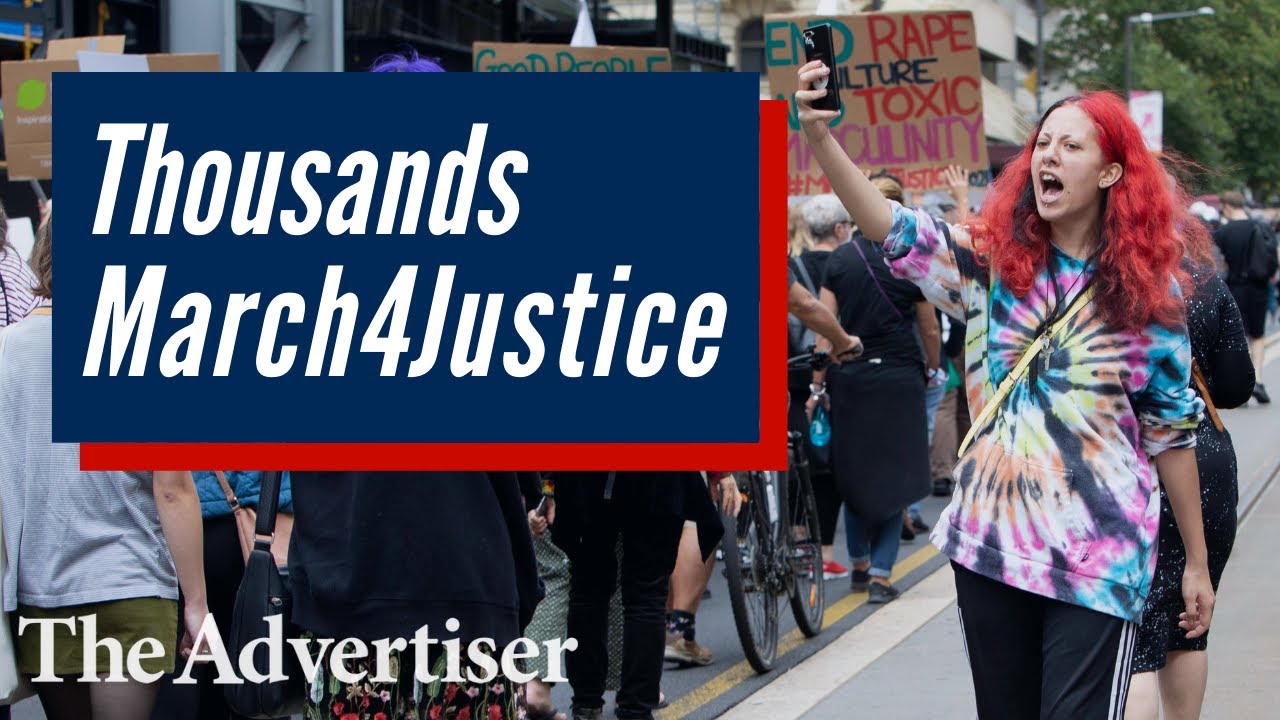 March4Justice: Thousands march through Adelaide protesting sexual violence against women