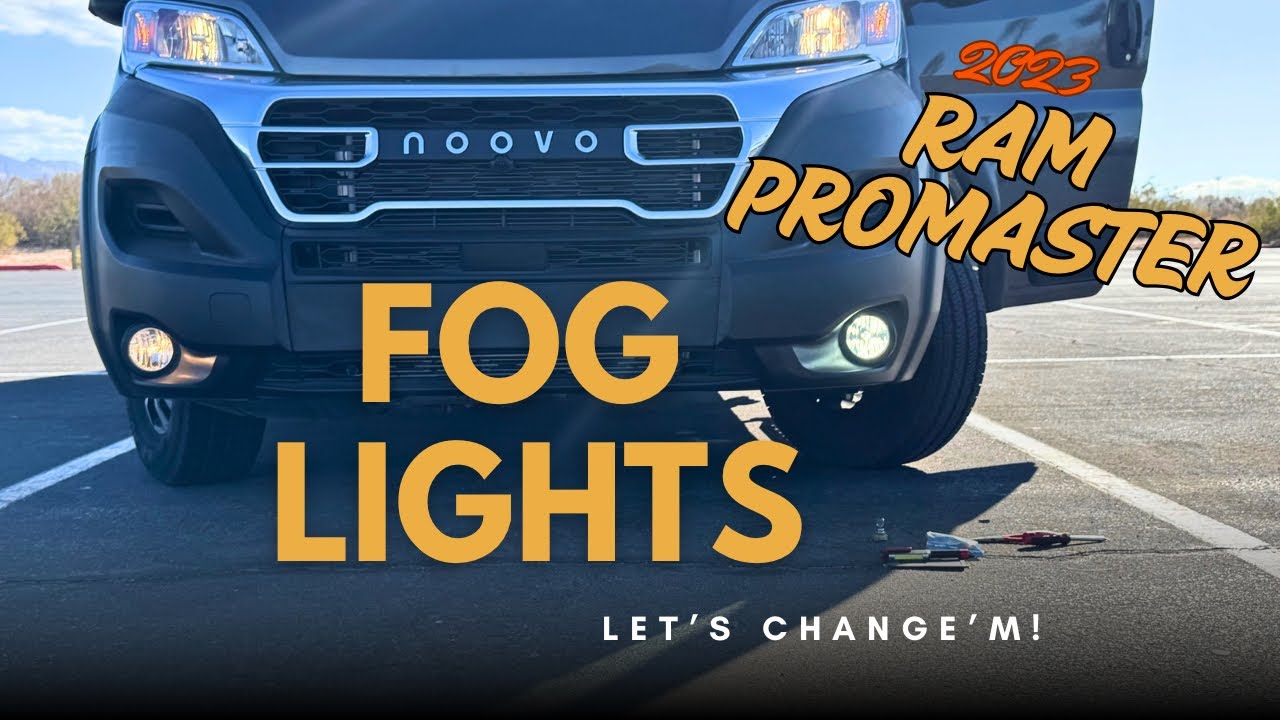 RAM Promaster - 2023 - Changing the Fog Light Bulbs!