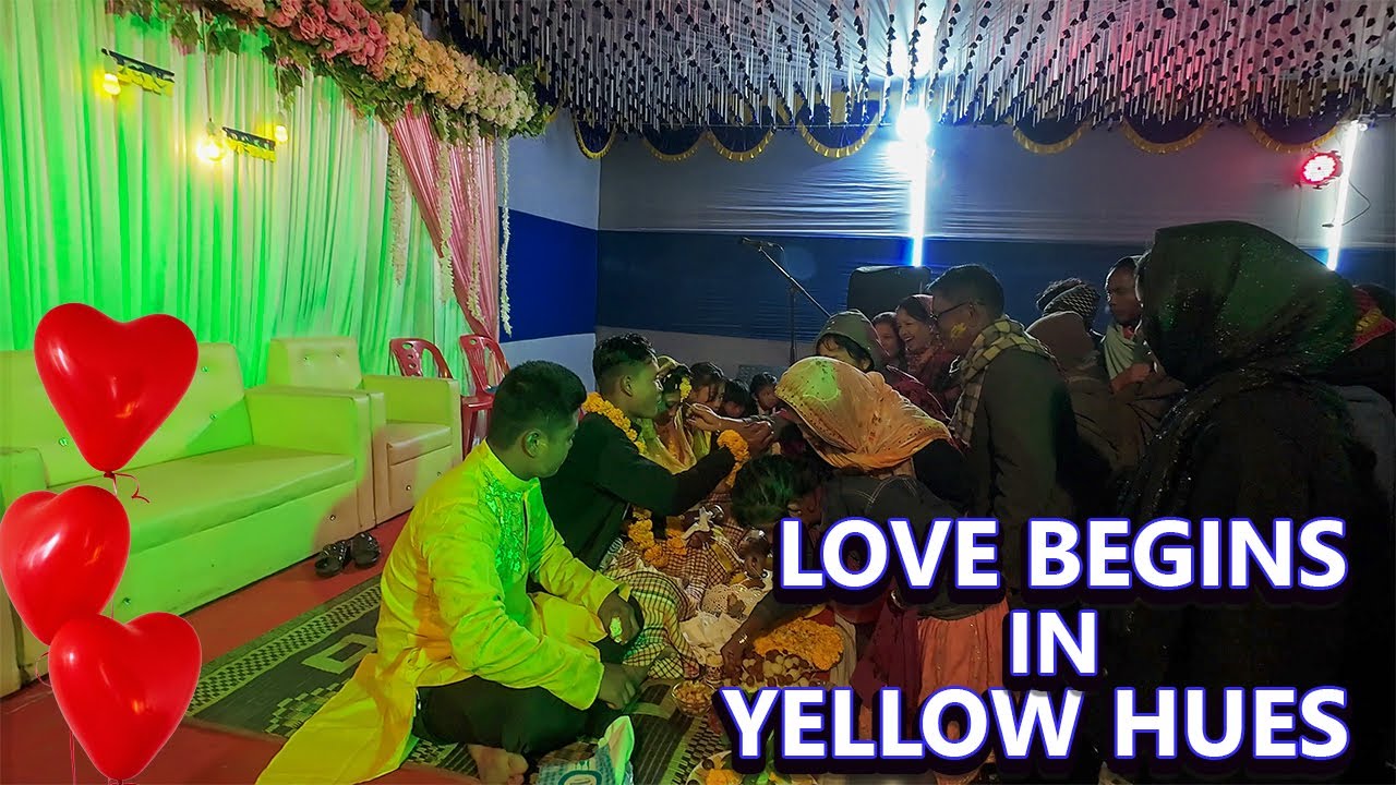 চিরকালের সোনালি শুরু। Before the Vows, the Yellow Glow