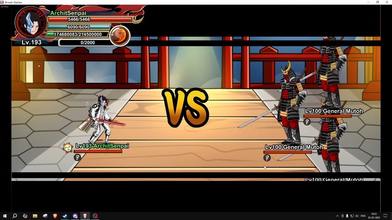 Shinobi Warfare - Water Magma Solo VS Triple General Mutoh (Phoenix Event Competition Boss 2025)