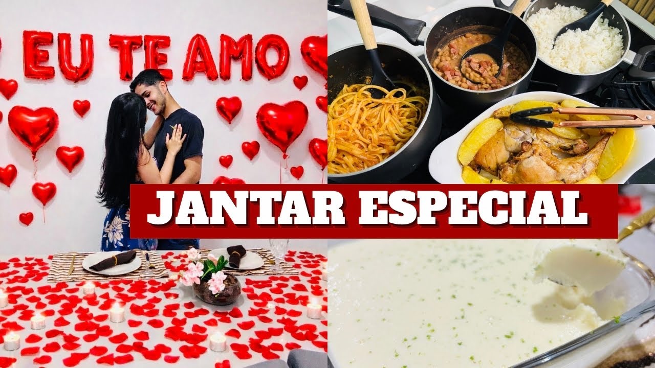 JANTAR ESPECIAL COMEMORANDO 3 ANOS JUNTOS | PREPAREI UMA JANTA COMPLETA
