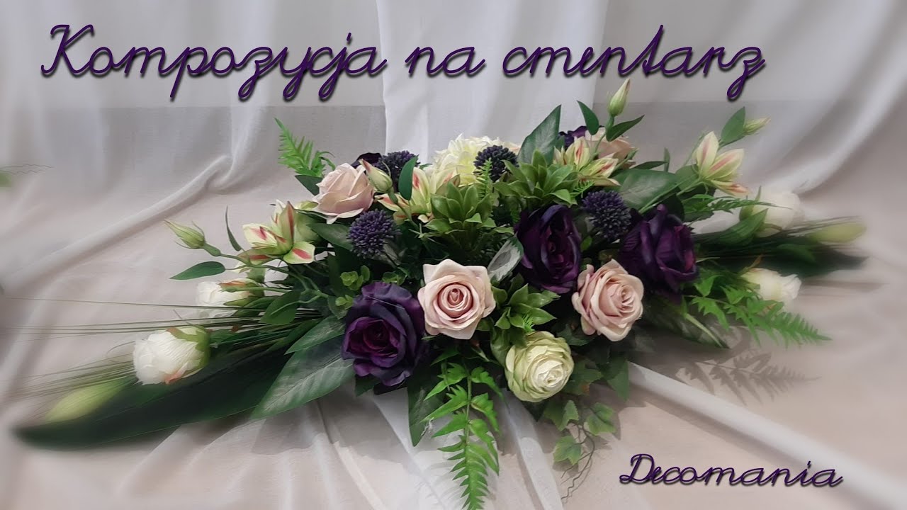 Kompozycja//stroik na cmentarz //funeraldecoration// DIY// jak zrobić