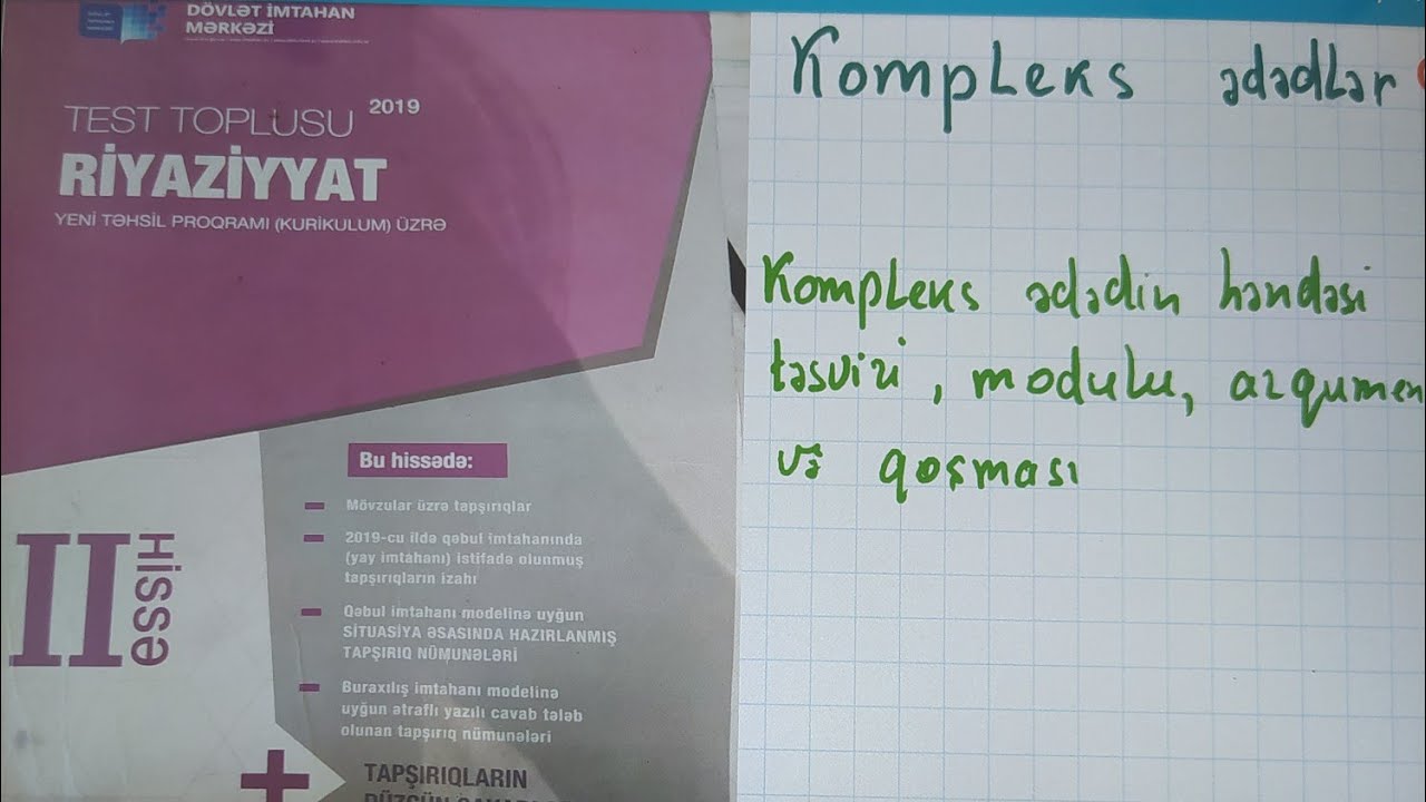 Kompleks ədədlər,kompleks ədədin həndəsi təsviri,modulu,arqumenti