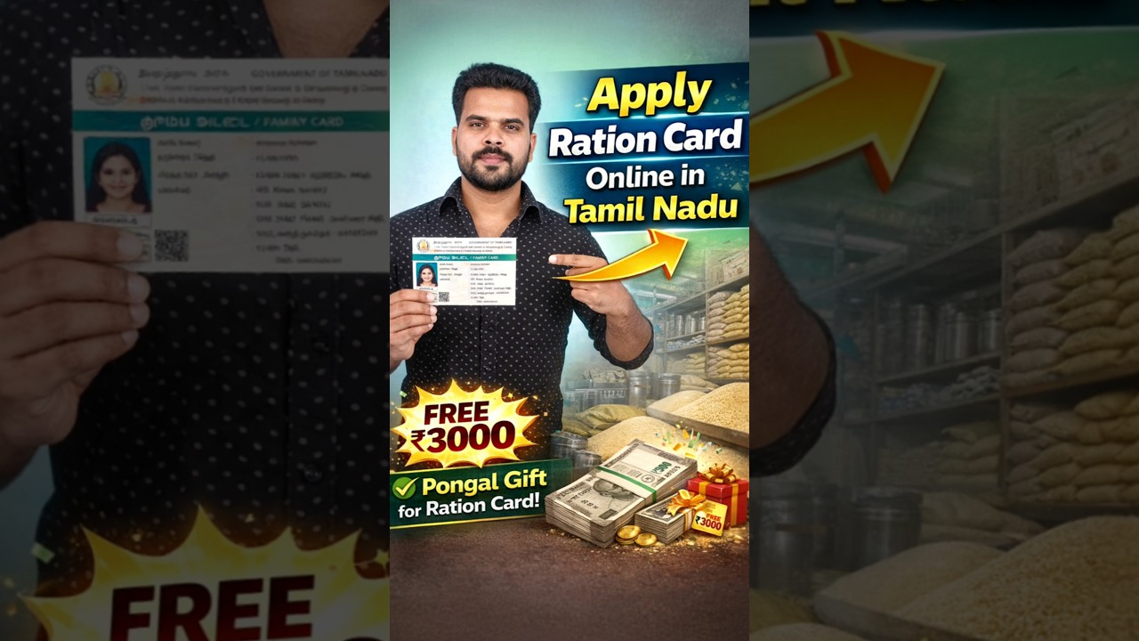 How to Apply Ration Card Online in Tamil Nadu 2026 | ₹3000 Pongal Gift  Smart Card Tamil