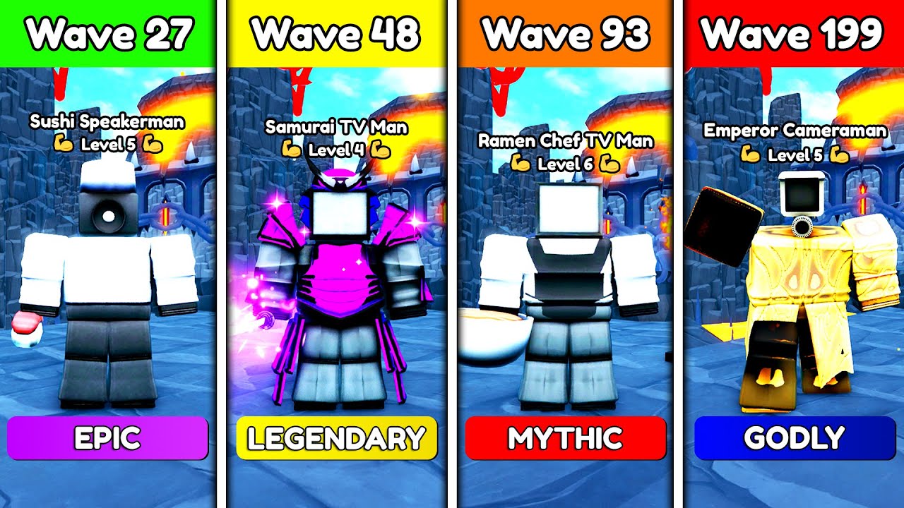SUSHI vs SAMURAI vs RAMEN vs EMPEROR 🔥 - Toilet Tower Defense