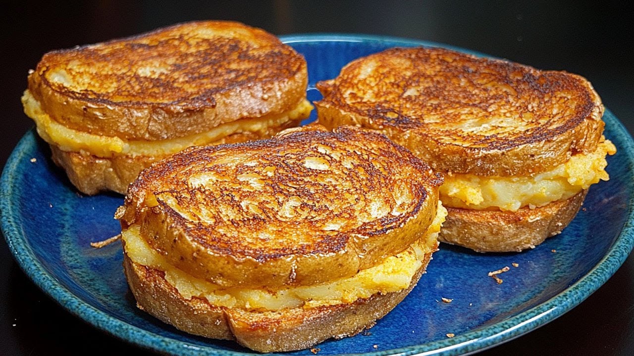 Die Frühstück, das alle verrückt macht! Das beste Frühstücksrezept! Warme Sandwiches in 5 Minuten!