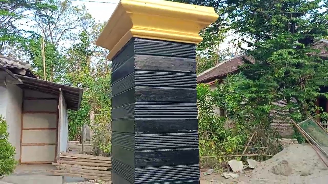 proses pengecetan pagar tembok minimalis
