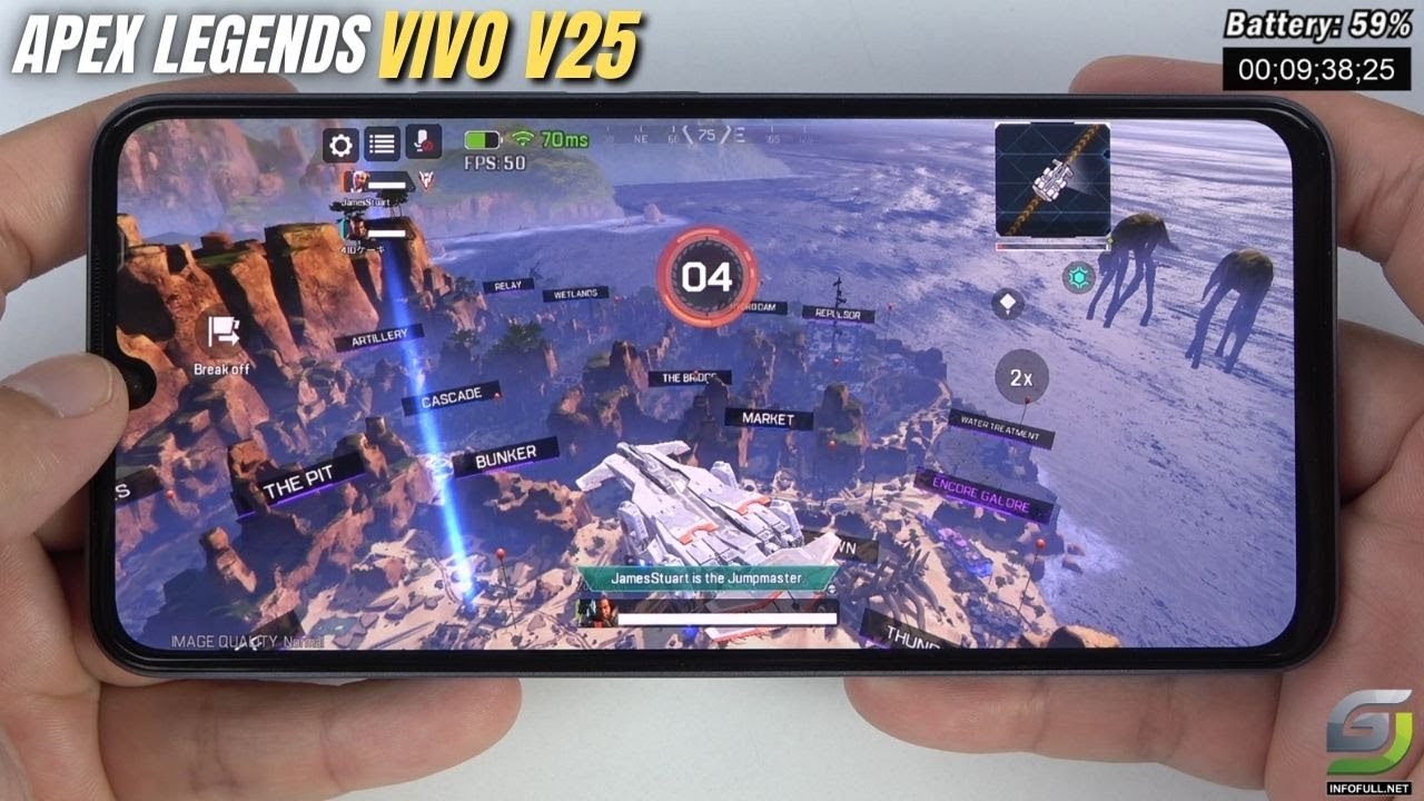 Vivo V25 test game Apex Legends Mobile APM | Dimensity 900
