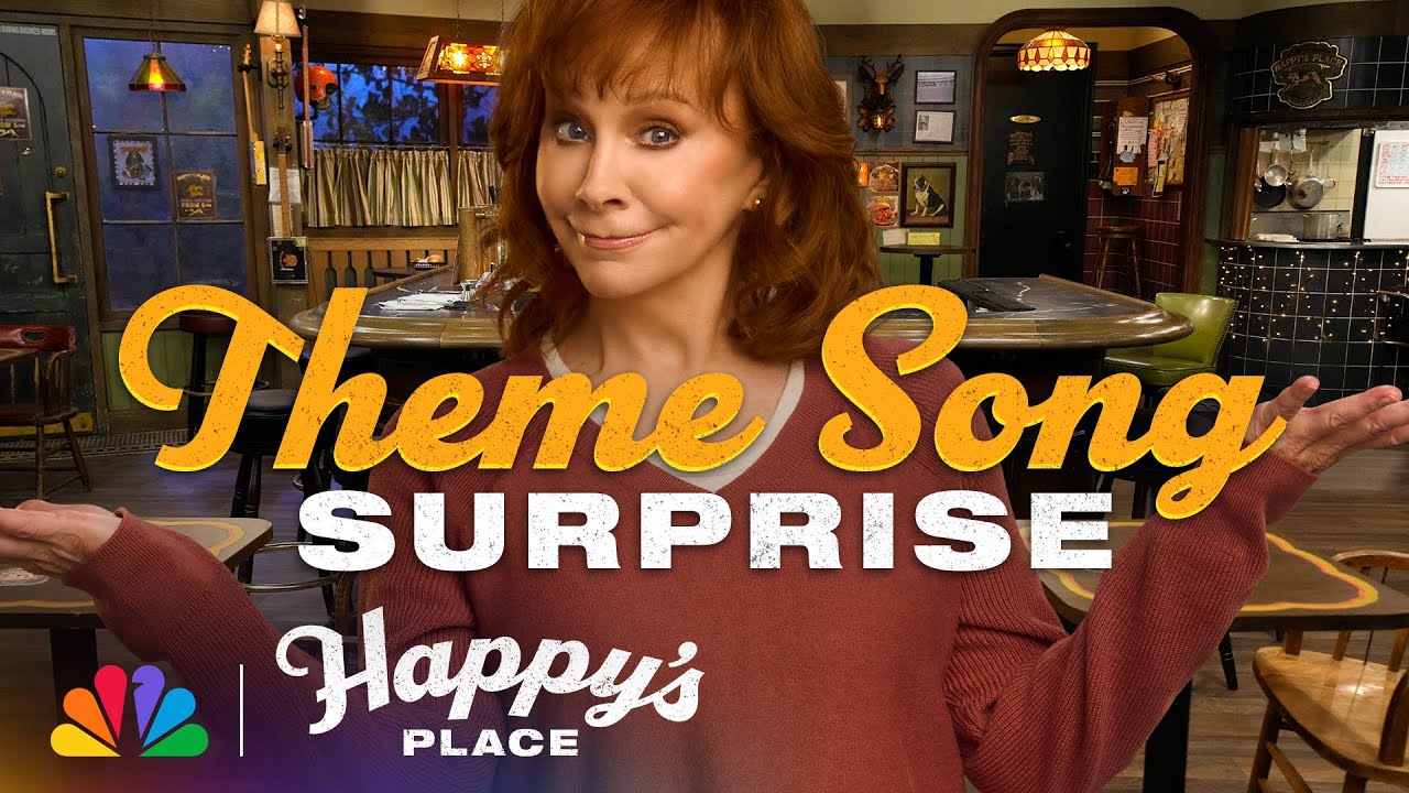 Reba McEntire Surprises the Happy's Place Cast with the Theme Song She Wrote with Carole King | NBC