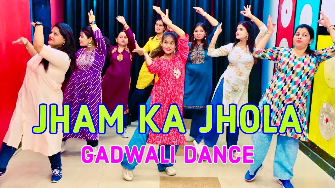 JHAM KA JHOLA || Gadwali Group Dance || A SQUARE DANCE & FITNESS STUDIO