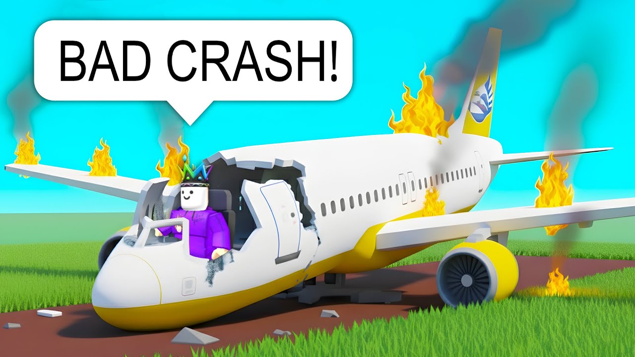 I Fly a FULL Plane on Roblox BUT Crash at HIGH Speed