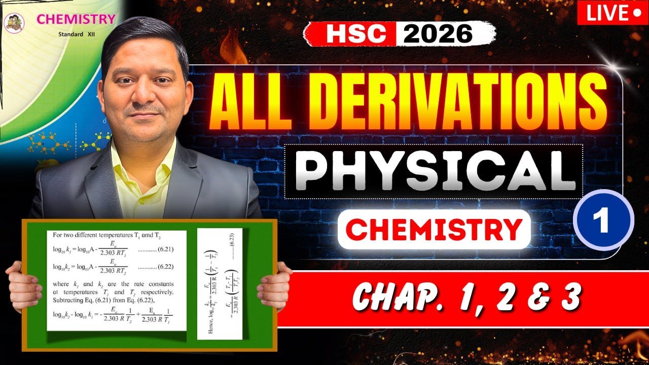 All Derivations of Physical Chemistry in One Video - Class 12 | अब की बार 99+ पार | By Sovind Sir