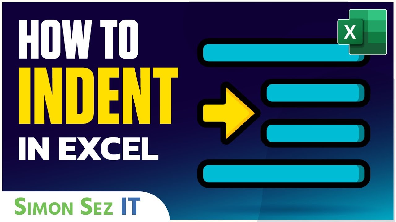 Как сделать отступ в Excel
