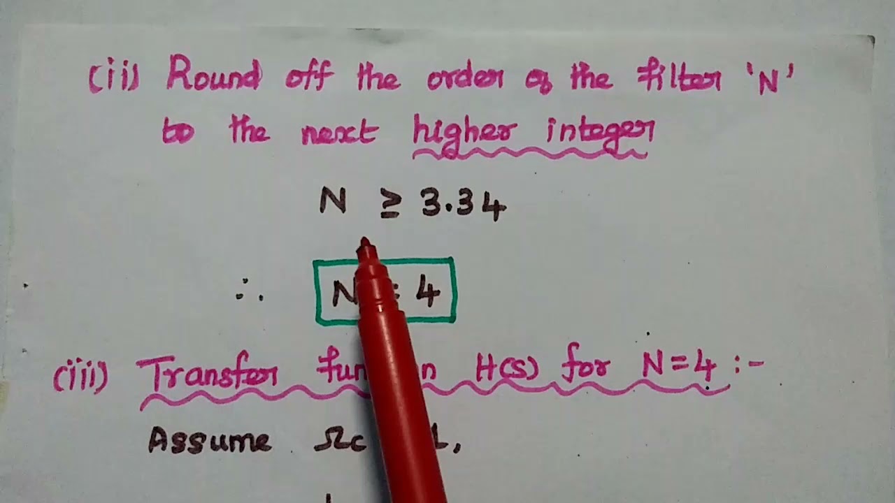 Problem#2 Solved - Analog Butterworth Lowpass Filter