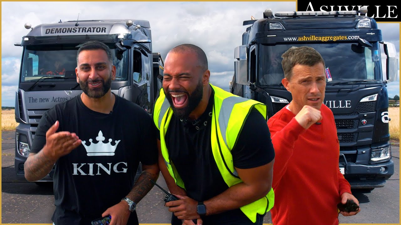 Hilarious Day Watching Mat and Yianni Drag Race My Trucks on CarWow!