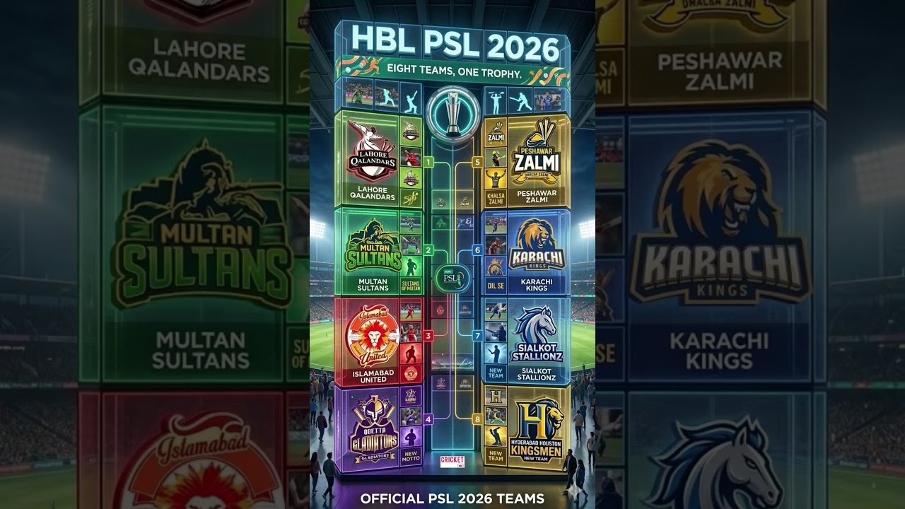 Psl 2026 all teams #psl2026
