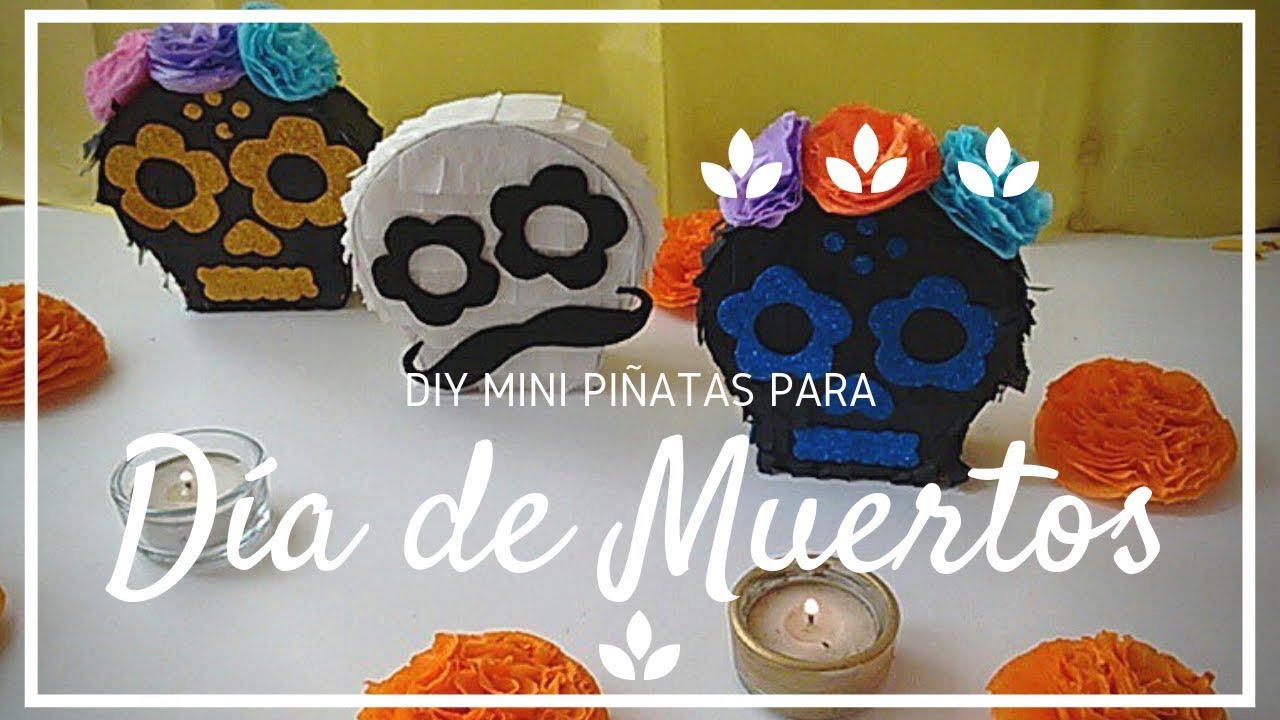 DIY Mini Piñata de Calavera Para Día de Muertos / DIY Mini Sugar Skull Piñata | BALALAB ♥