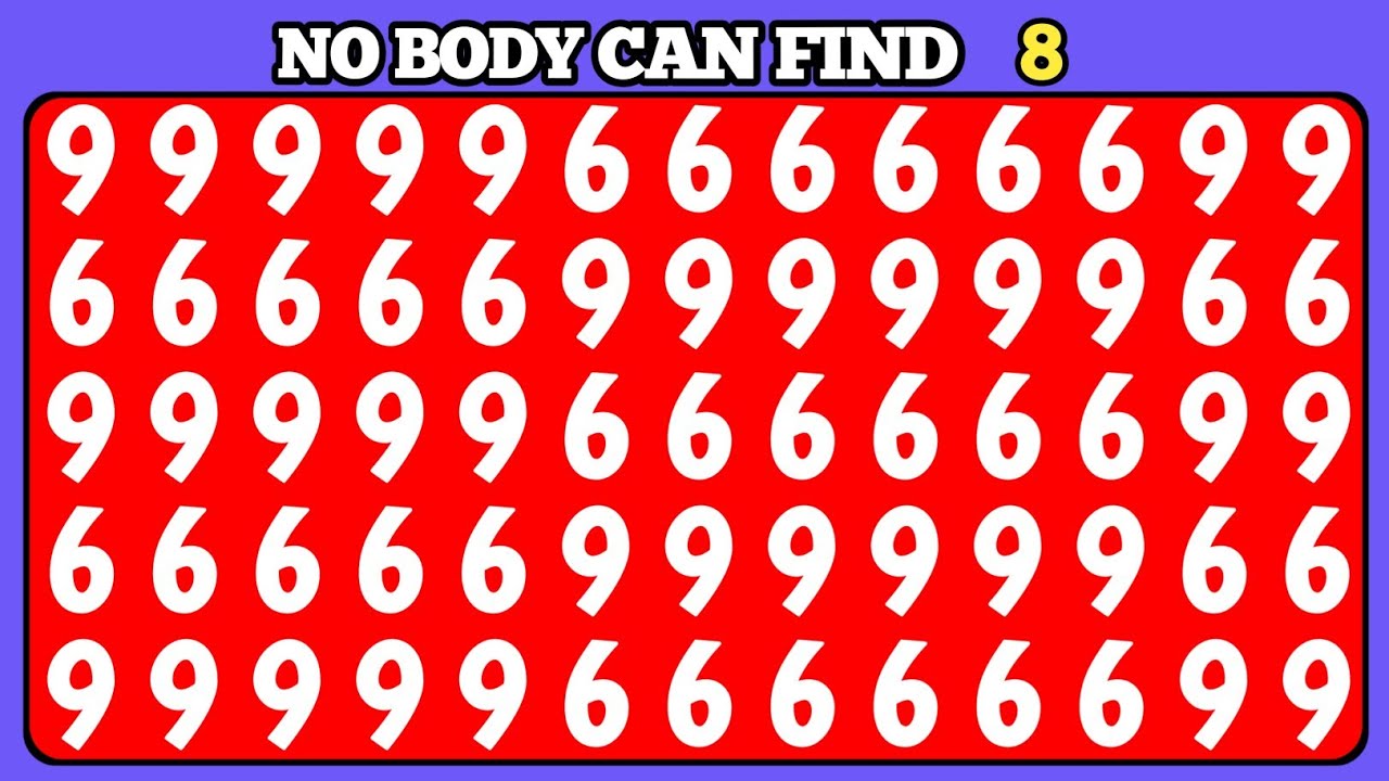 FIND THE ODD ONE OUT | NUMBER AND LETTERS EDITION | ODDITY SPOTTING 