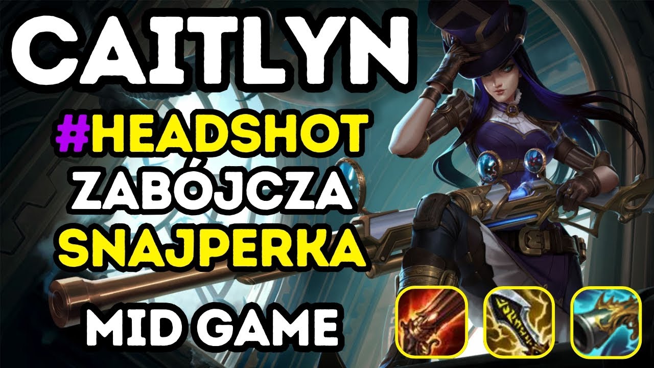 100% HEADSHOT BUILD?! 😱 Caitlyn NA MIDZIE | League of Legends