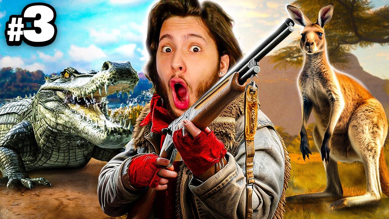 Jogando COMO CAÇADOR na AUSTRÁLIA!! (The Hunter: call of the wild)