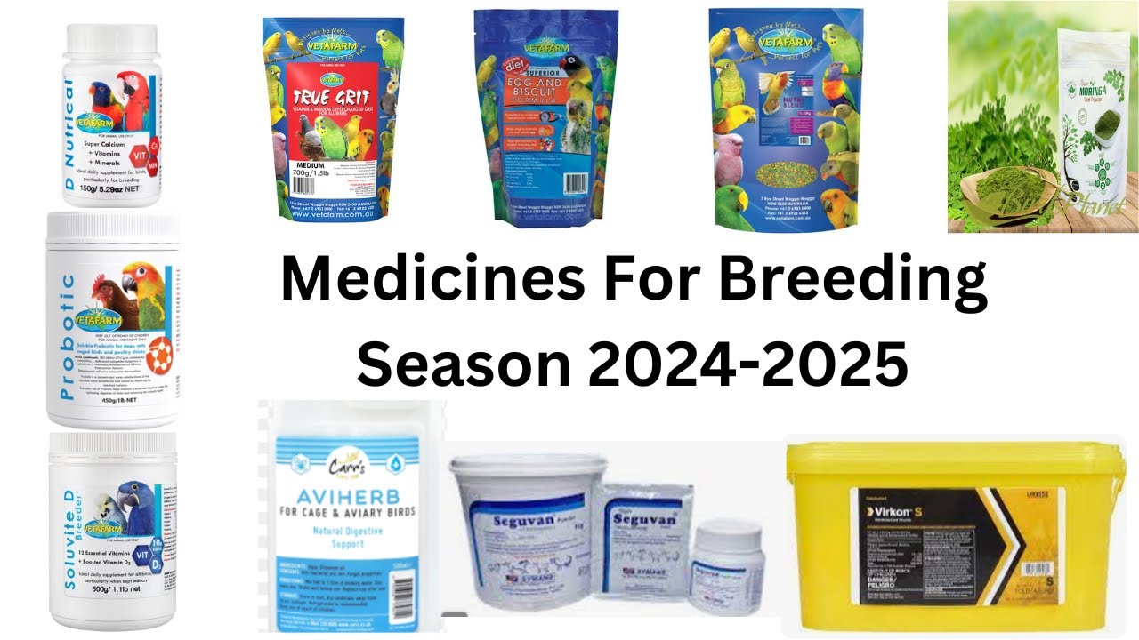 Medicines For Breeding Season 2024-2025 | HWI Aviary
