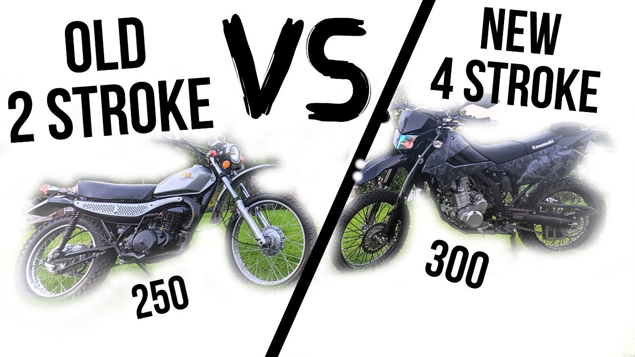 Vintage MT 250 2 Stroke VS. New KLX 300 4 Stroke