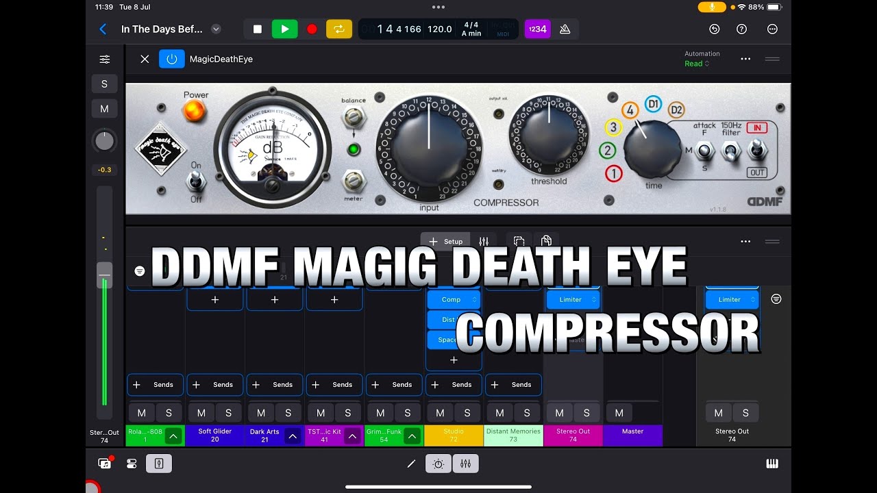 MagicDeathEye - Tube Compressor Hardware Emulation by DDMF - Demo for the iPad