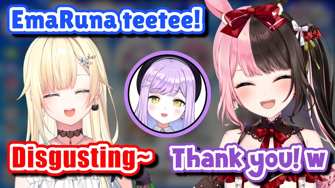 Tachibana Hinano Being Annoying Otaku to EmaRuna Teetee [VSPO]