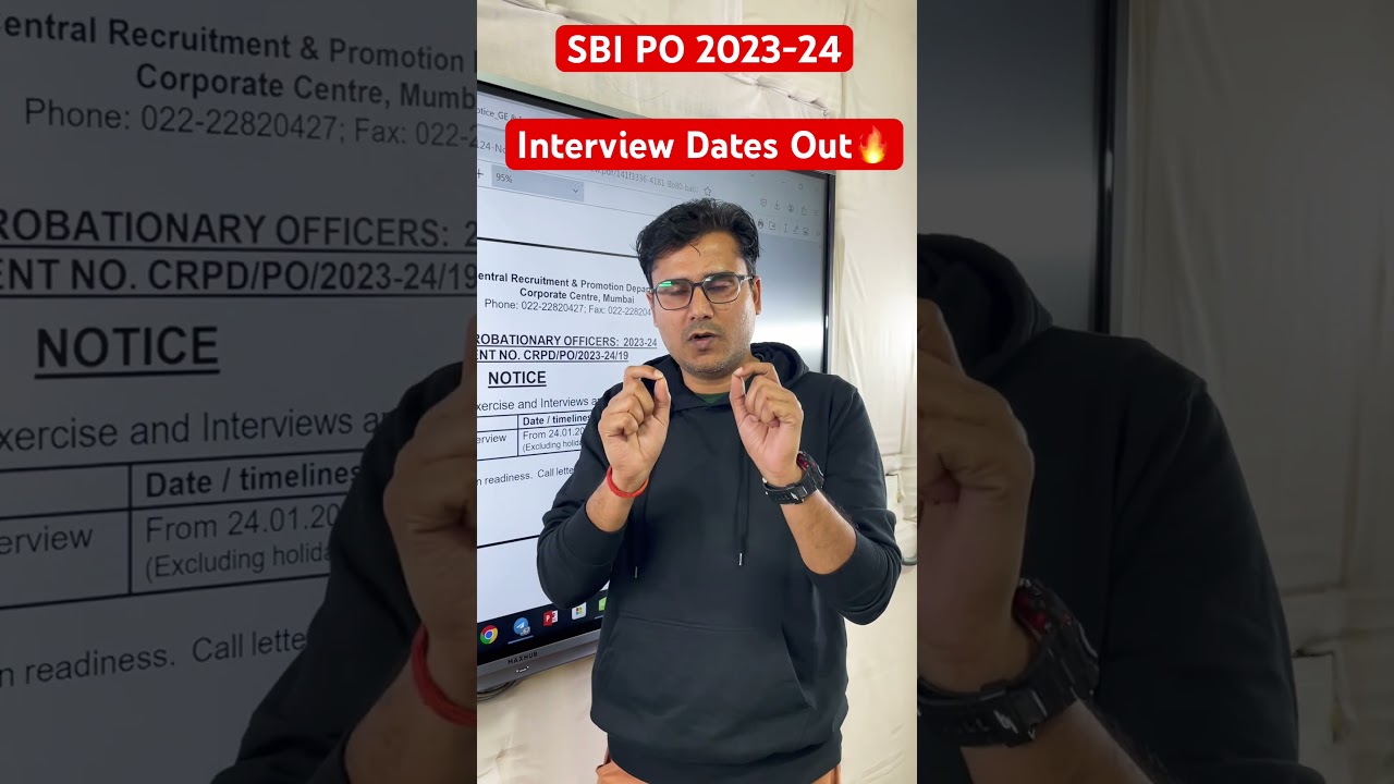 SBI PO 2023-24 Interview Dates Out🔥#adda247 #sbipointerview #sbipo