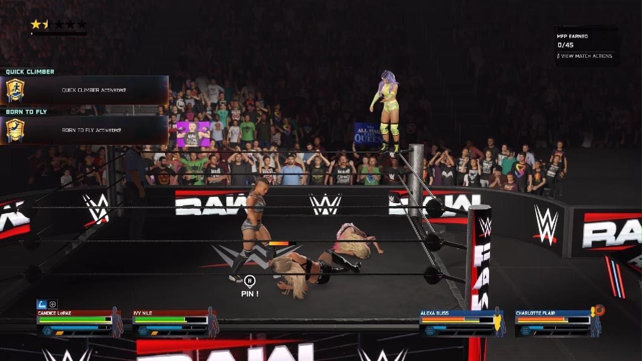 WWE 2K25: Tornado Tag vs Flair and Alexa