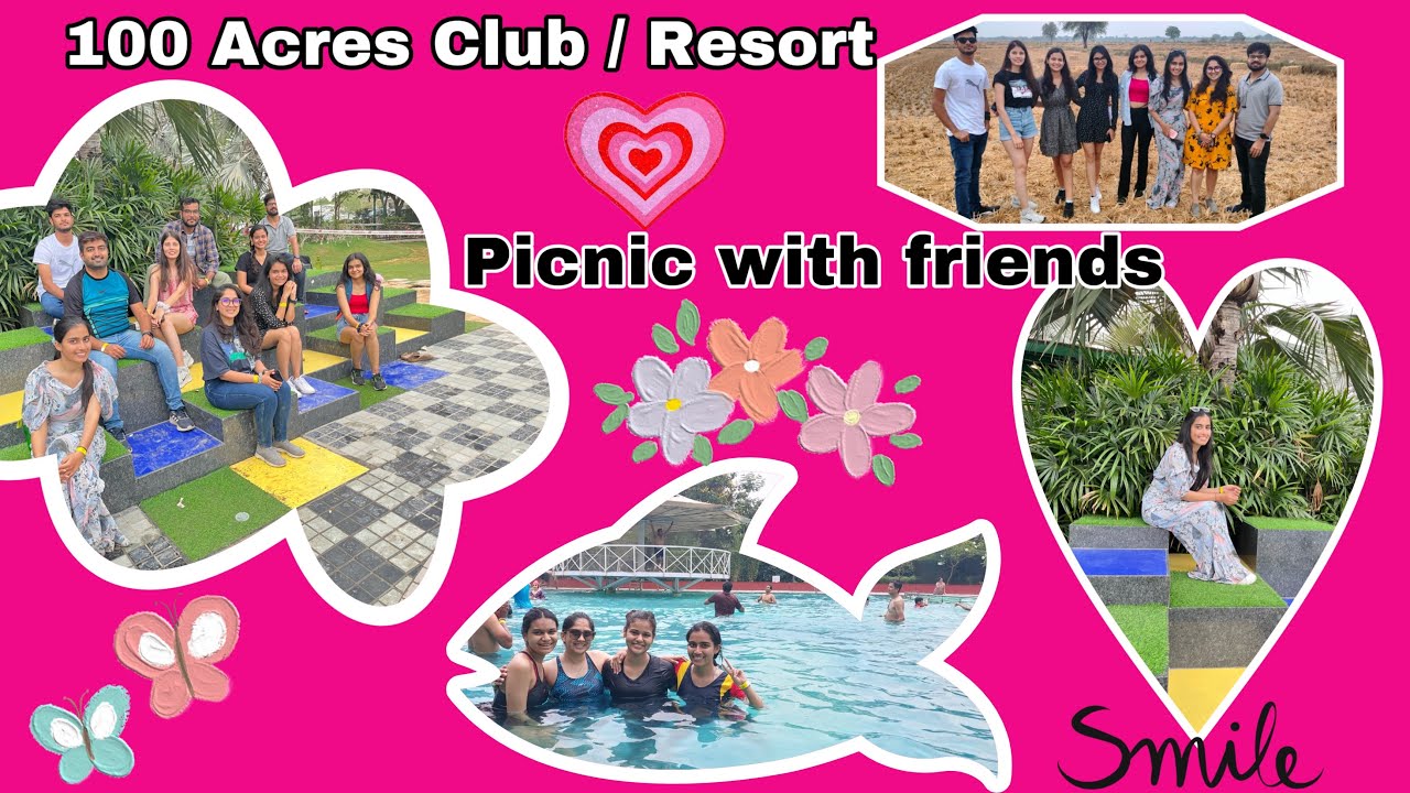100 Acres Picnic Vlog with Friends | one day Trip #100acres #placestovisitinahmedabad#friends #like