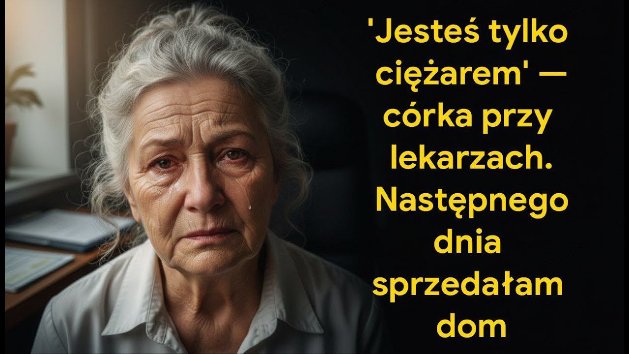 Jesteś tylko ciężarem' — córka przy lekarzach. Następnego dnia sprzedałam dom
