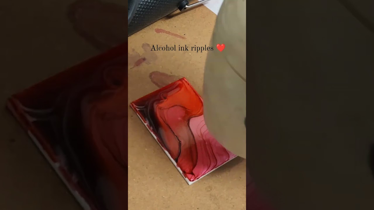 Beautiful Alcohol Ink Art Ripples | DIY | Alcohol ink Artwork