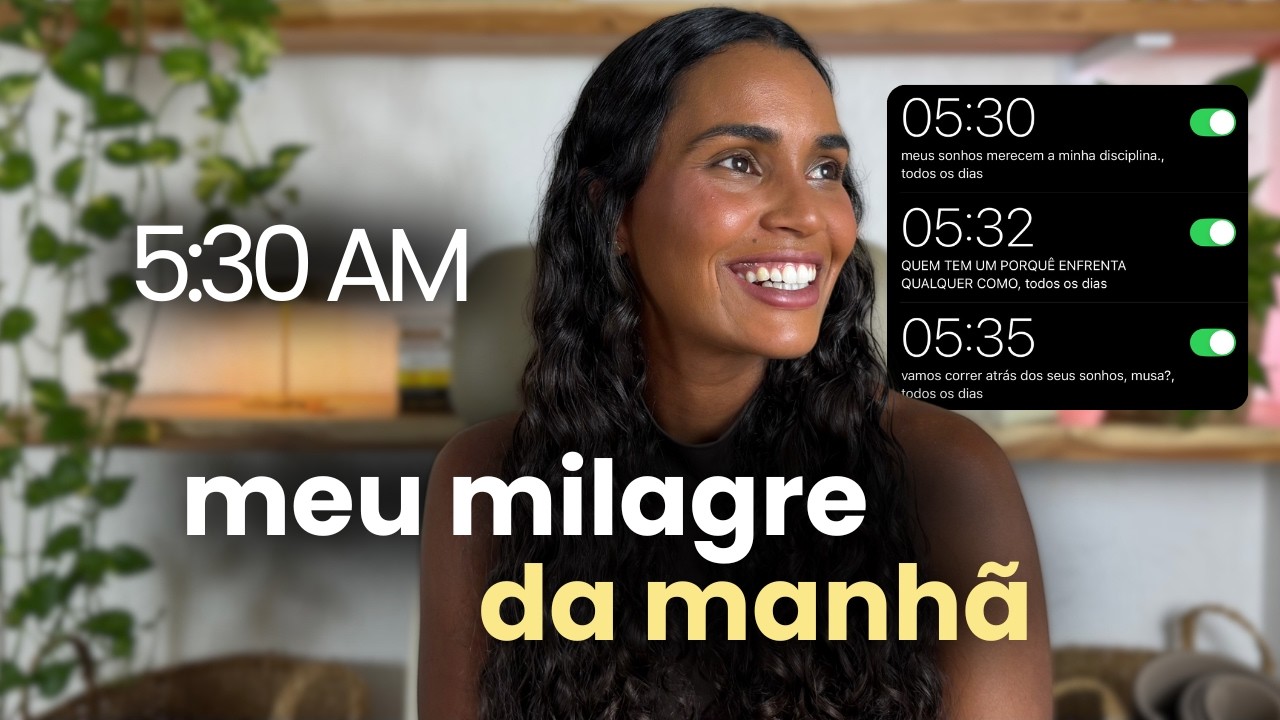 a única rotina matinal que realmente mudou a minha vida.