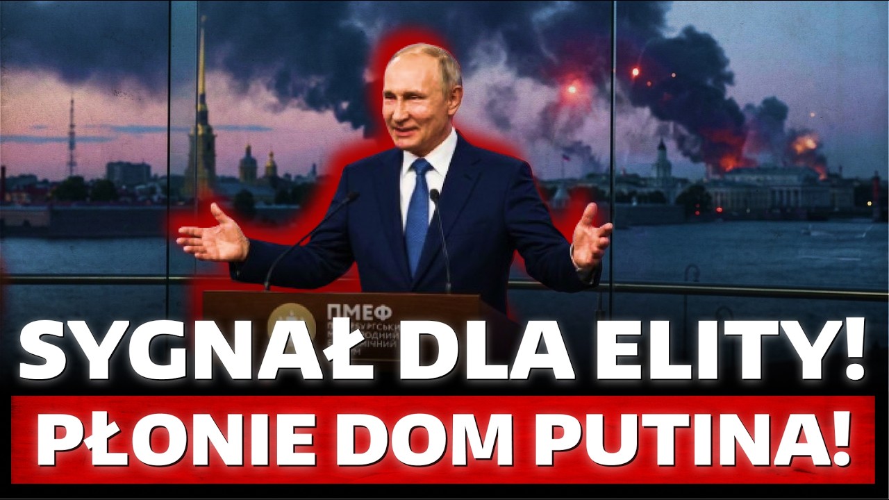 Panika w Rosji. PŁONIE Petersburg! Dom Putina SPOWIŁ DYM! Elita UCIEKA!