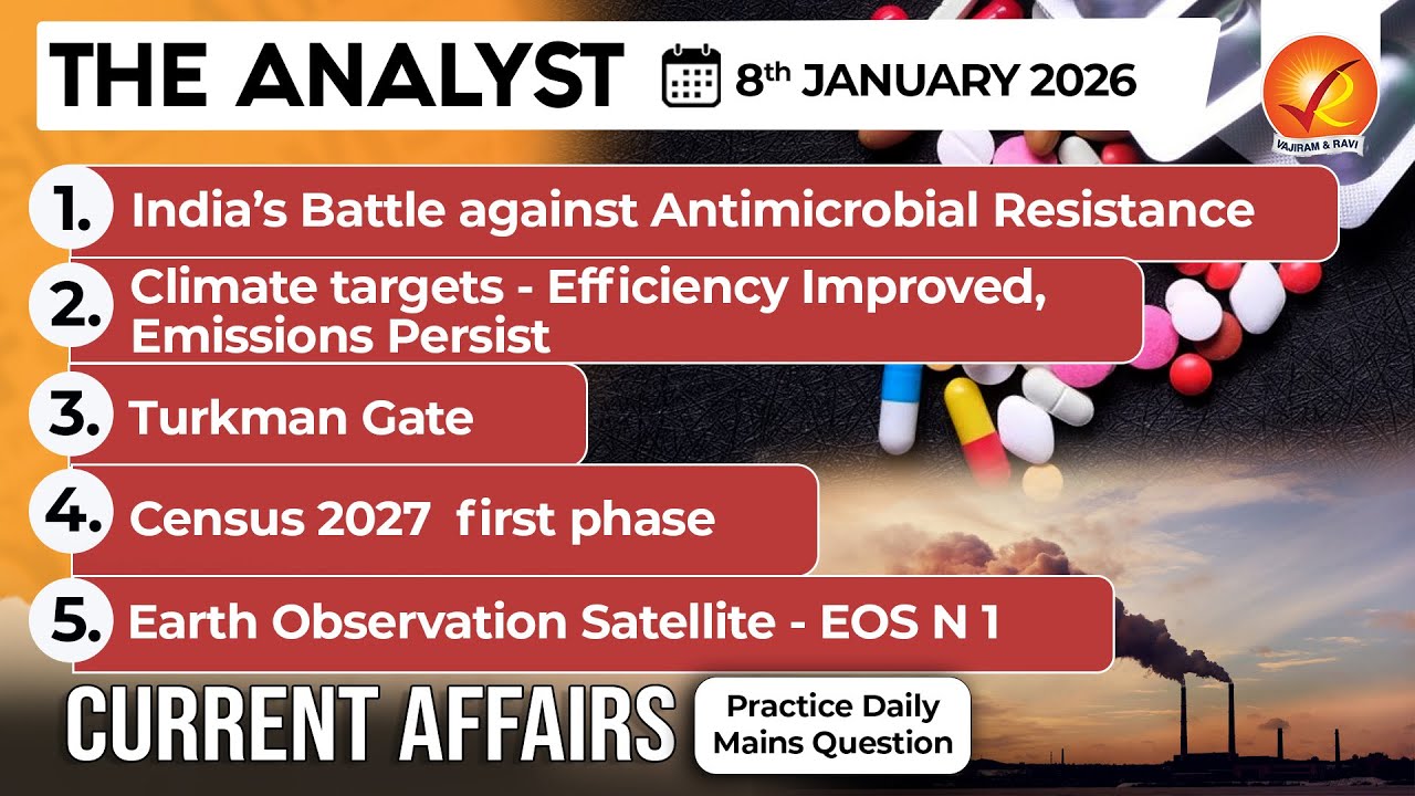 Current Affairs Today 8 JAN 2026 I UPSC Daily Current Affairs I The Hindu Analysis I The Analyst