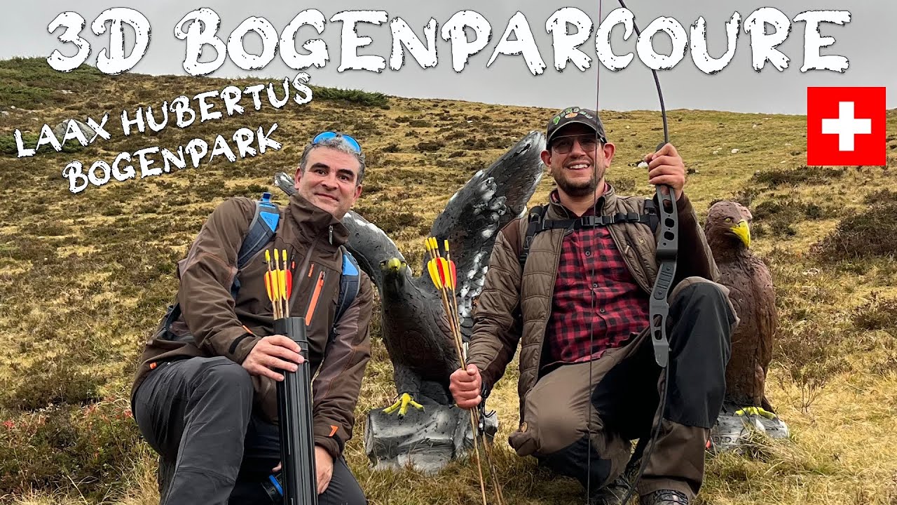 3D Bogenparcour Laax Hubertus Bogenpark- Survival Bogen zur Jagd ausprobiert - SAS Long Bow