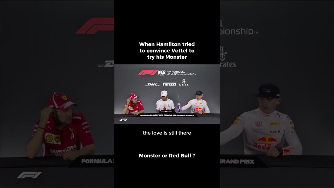 When Hamilton tried to convince Vettel to try his Monster 